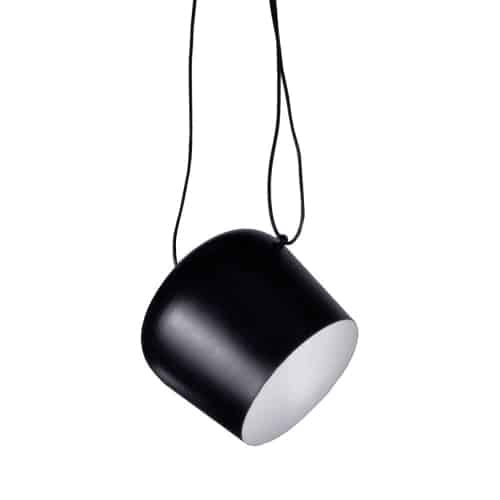 1 Light Adjustable Pendant, Black