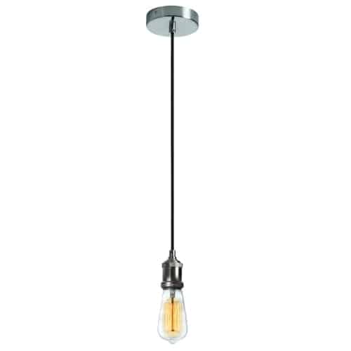 The Vintage line of lighting fixtures finds its inspiration in Victorian industrial lighting. Available in a number of different designs and configurations, the Vintage line combines elegance with streamlined efficiency and is crafted in eye catching industrial-look materials.  Vintage lighting is available in a variety of configurations as pendant fixtures with ribbed or clear glass or stainless steel shades and sleek steel canopies. Options include antique brass or steel finish and Marconi bulbs to enhance the effect. Despite designs that look back to the aesthetics of previous eras, the Vintage line blends well with either traditional or contemporary design schemes.