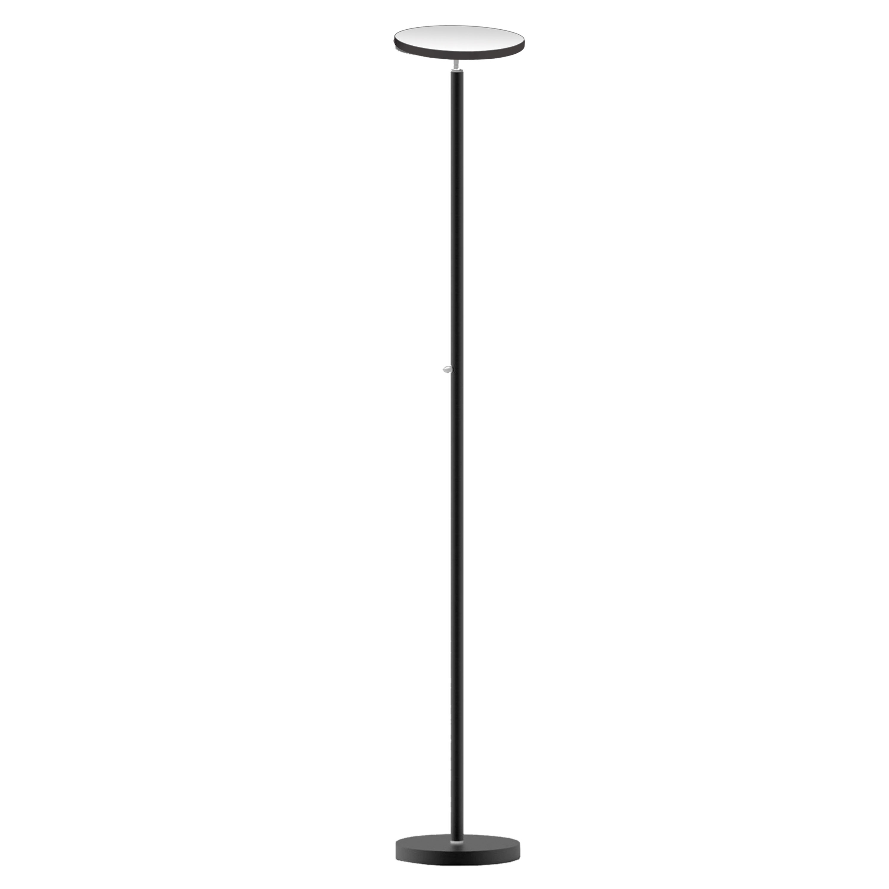 Adding welcome light in a smooth contemporary aesthetic, the LED Floor Lamp collection features a distinctive profile. The design features an integrated LED light. LED fixtures produce light at up to 90 percent better efficiency than incandescent lighting. The metal base and rod curves back slightly for the simple configuration, splitting into two arms for the mother/son light. The light housing directs illumination down from above, making it ideal for reading, studying or work. Available in both a simple and mother/son configuration, it's a stylish and practical solution to any dark corners of your home or office.