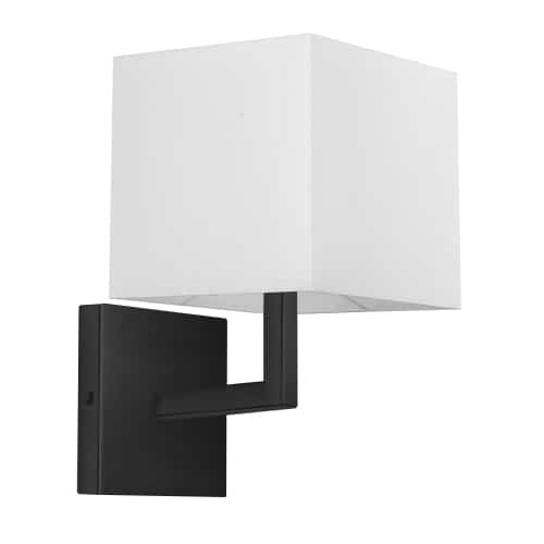 With its clean lines and geometric appeal, the Lucas family of lighting adds a distinctive modern aesthetic to your home décor. The look is sleek, with a modest profile and wall-mounted construction that allows it to blend easily with your stylish modern or minimalist furnishings. The metal frame is prominent in the design, with a square base, and arm angled upwards. The square shade echoes the geometric design. It's an eye-catching look that is available in a selection of color combinations from stylishly subtle to dramatically contrasting to suit your needs in a living room, foyer or bedroom.