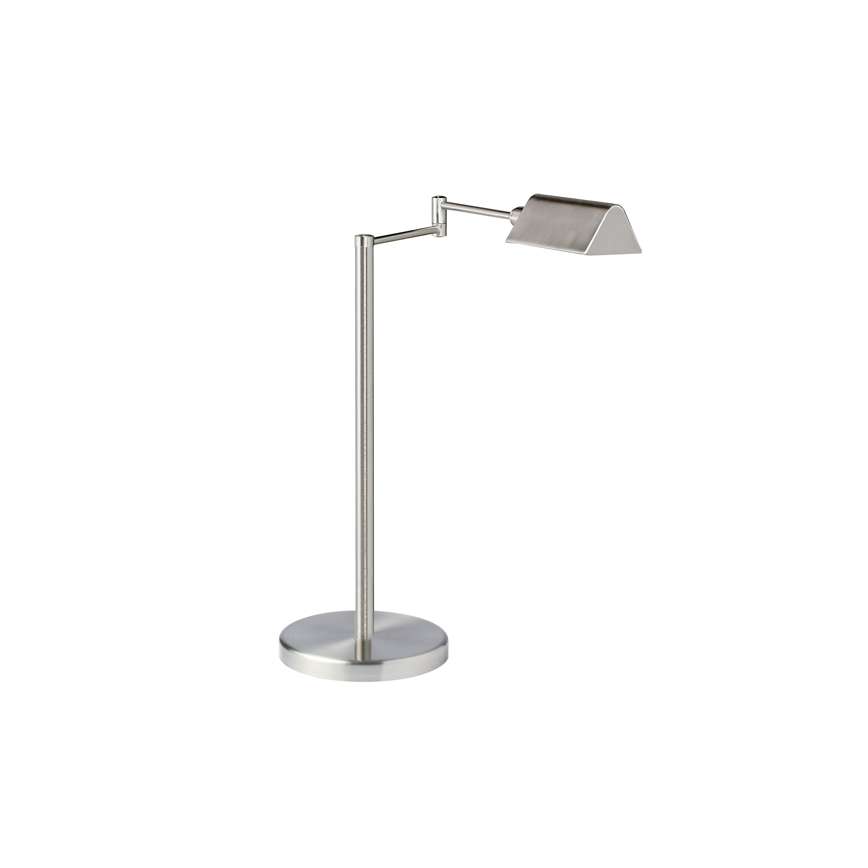 With clean lines and a stylish profile, the Adjustable LED family of portable lighting will easily adapt to your modern or minimalist décor. The design features an integrated LED light. LED fixtures produce light at up to 90 percent better efficiency than incandescent lighting.  The sleek metal frame comes in your choice of finish, and in a range of configurations to suit the needs of your space. It's an attention getting design with a very practical application. Adjustable LED lighting, with its convenient and versatile range of formats, will add both style and directional illumination to living rooms, bedrooms and office spaces.