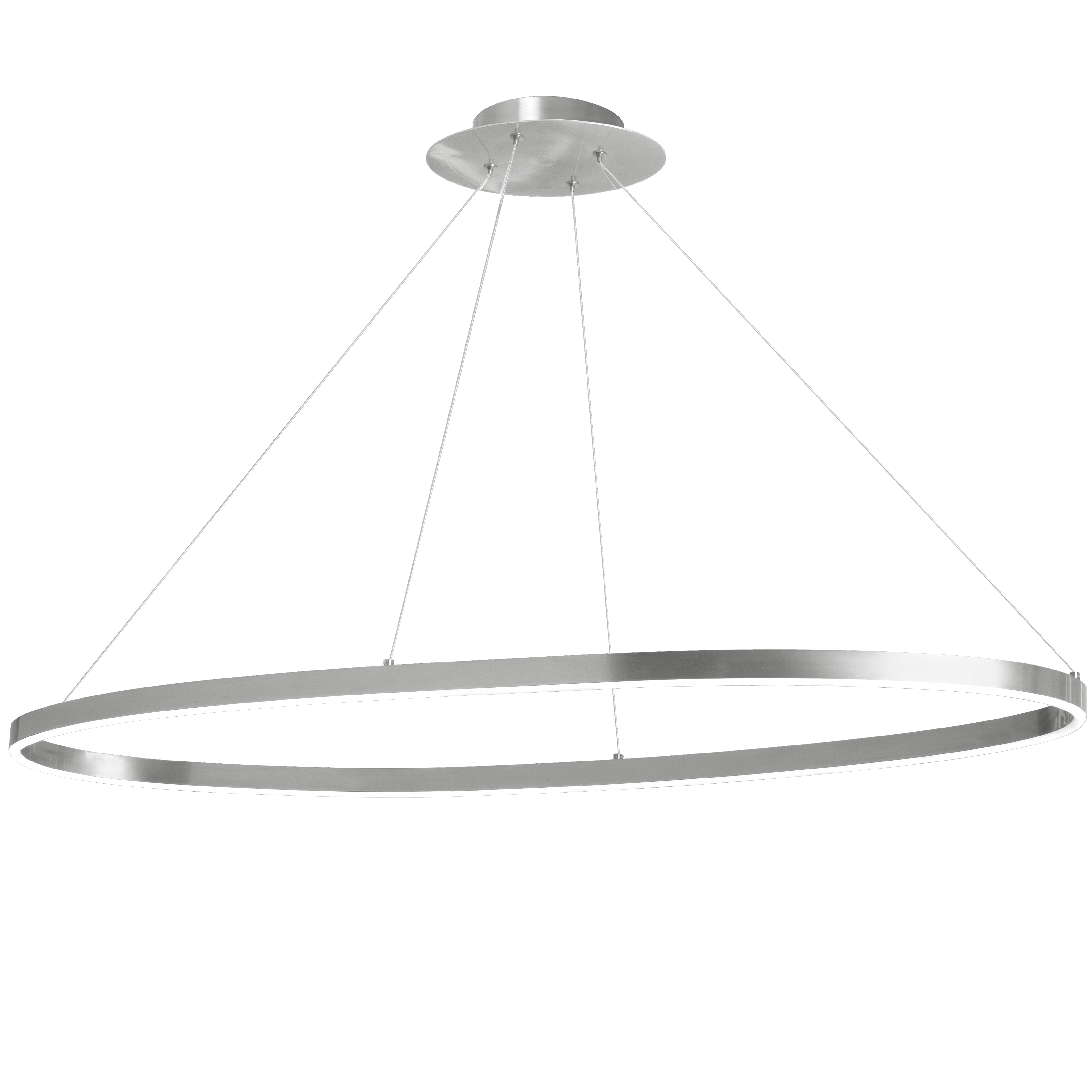 Featuring subtle, face-friendly lighting in a design with a simple and circular appeal, the Circulo family of lighting adds curves to minimalist and modern furnishings.  The airy design comes in one or two tier configurations, with a metal base in your choice of finish, all with a white acrylic diffuser along the inside of the circular shade. Cable drops secure the design in place.  Eye-catching without becoming overbearing, the Circulo family of lighting comes in various sizes suitable for any room of your home, including hallways.