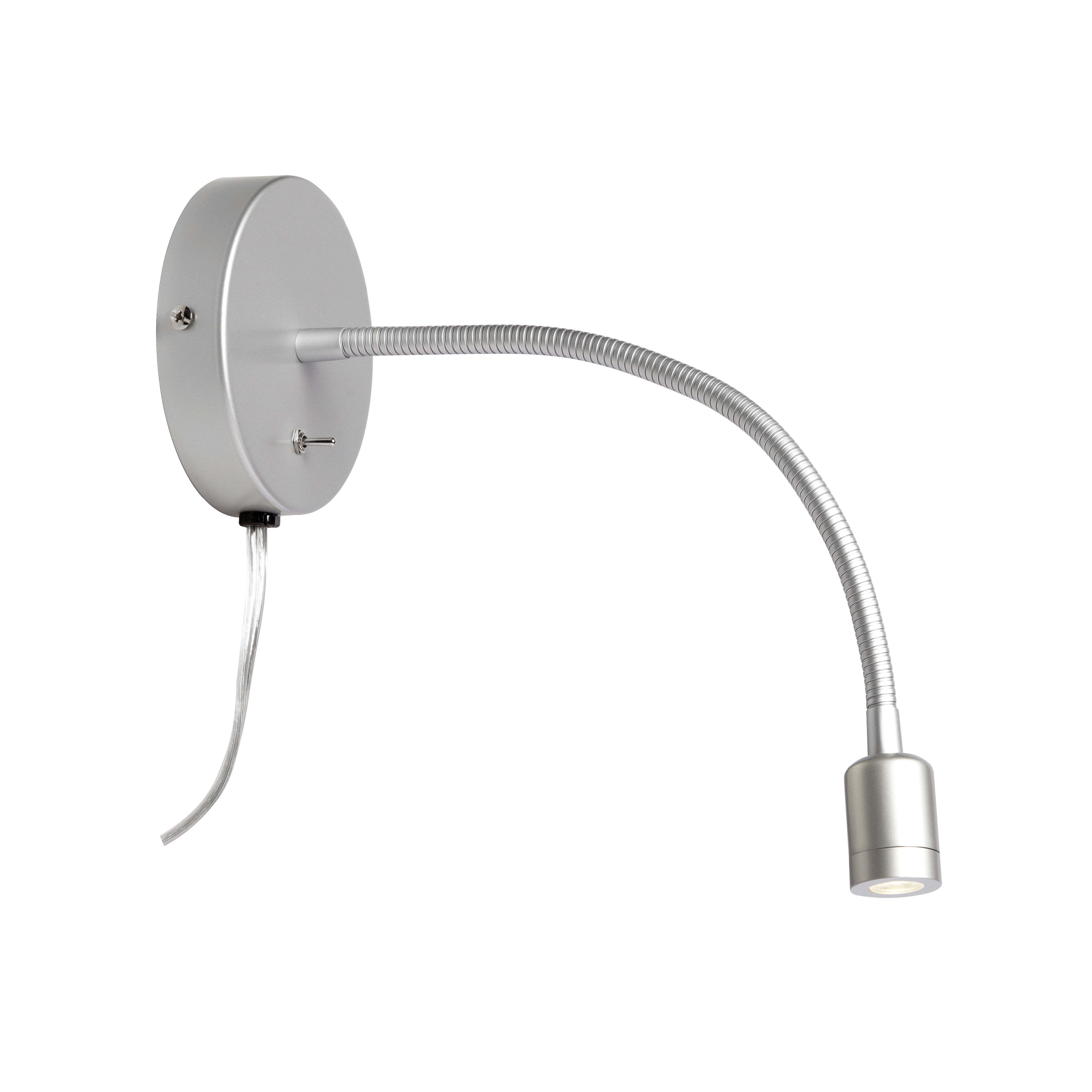 Wynne lighting features a brilliantly simple concept that works both functionally and fashionably, as it adds a pop of modern edge to the room. The design features an LED light. LED fixtures produce light at up to 90 percent better efficiency than incandescent lighting. The circular metal frame is wall-mounted, with a gooseneck arm curved downward to house an LED light. Available in a variety of finishes, it's an elegant look with a discrete profile. Practical and stylish, Wynne lighting adds welcome directional light to a bedroom or office space, and works well even in irregular areas.