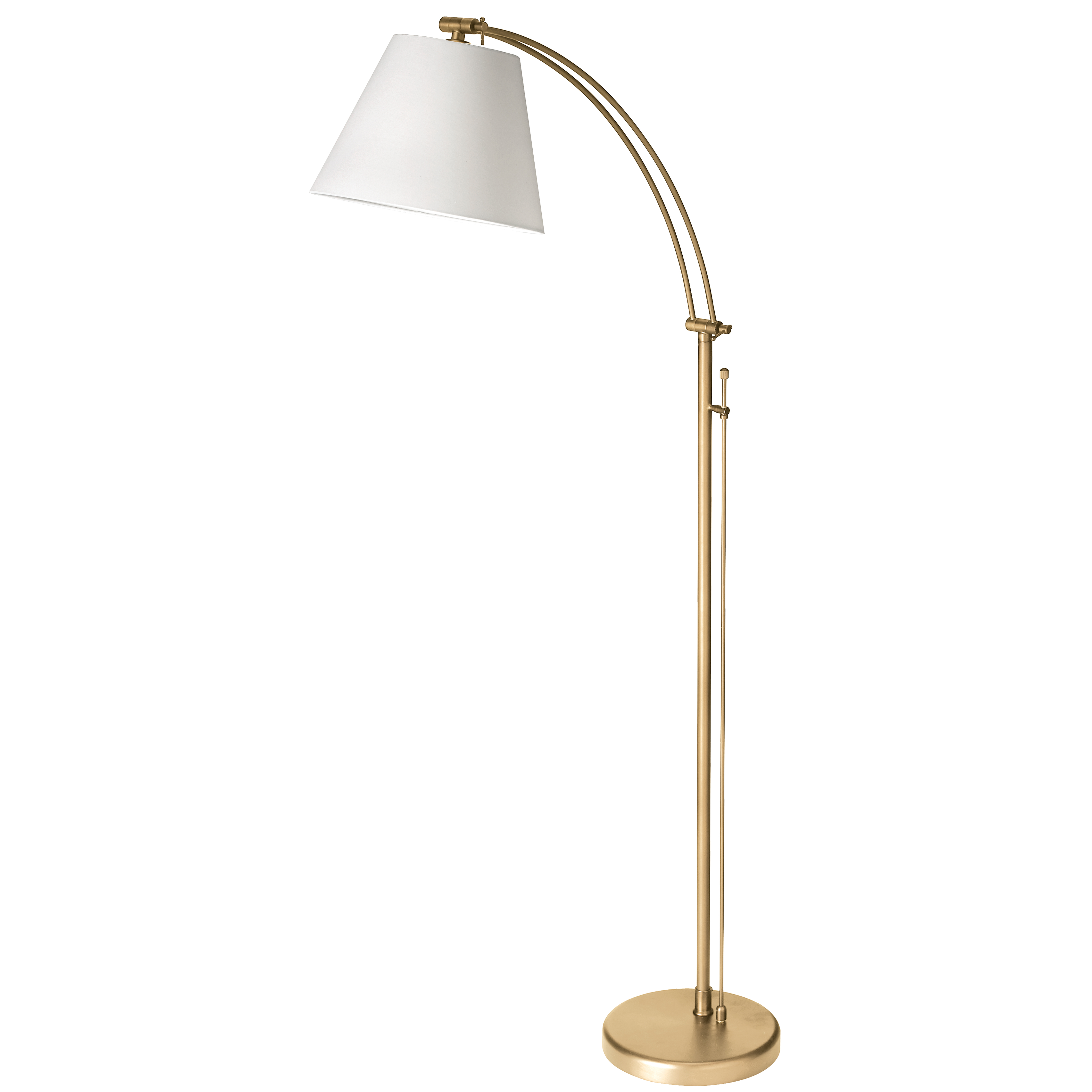 The Felix family of lighting takes a traditional floor lamp design and adds modern convenience and a stylish aesthetic. The angle of the shade can be adjusted to suit your needs. The metal frame and base in your choice of finish incorporates a straight rod that divides in two, with adjustable arms that arc out to the fabric shade. An empire shade completes the fashionable silhouette. With its practical features and clean modern style, Felix lighting is a welcome addition to your living room, bedroom or office space.