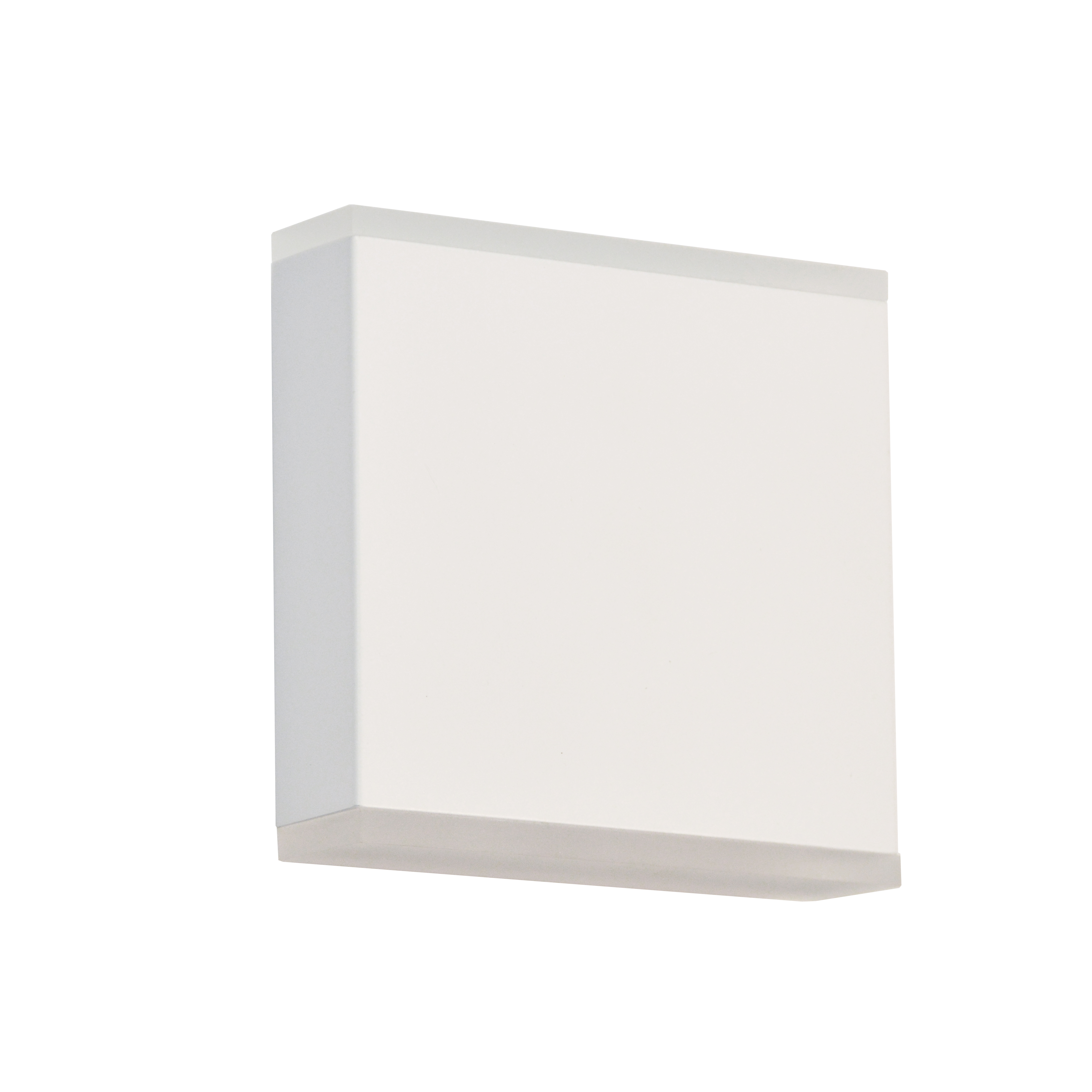 15W LED Wall Sconce, Matte White with Frosted Acrylic Diffuser