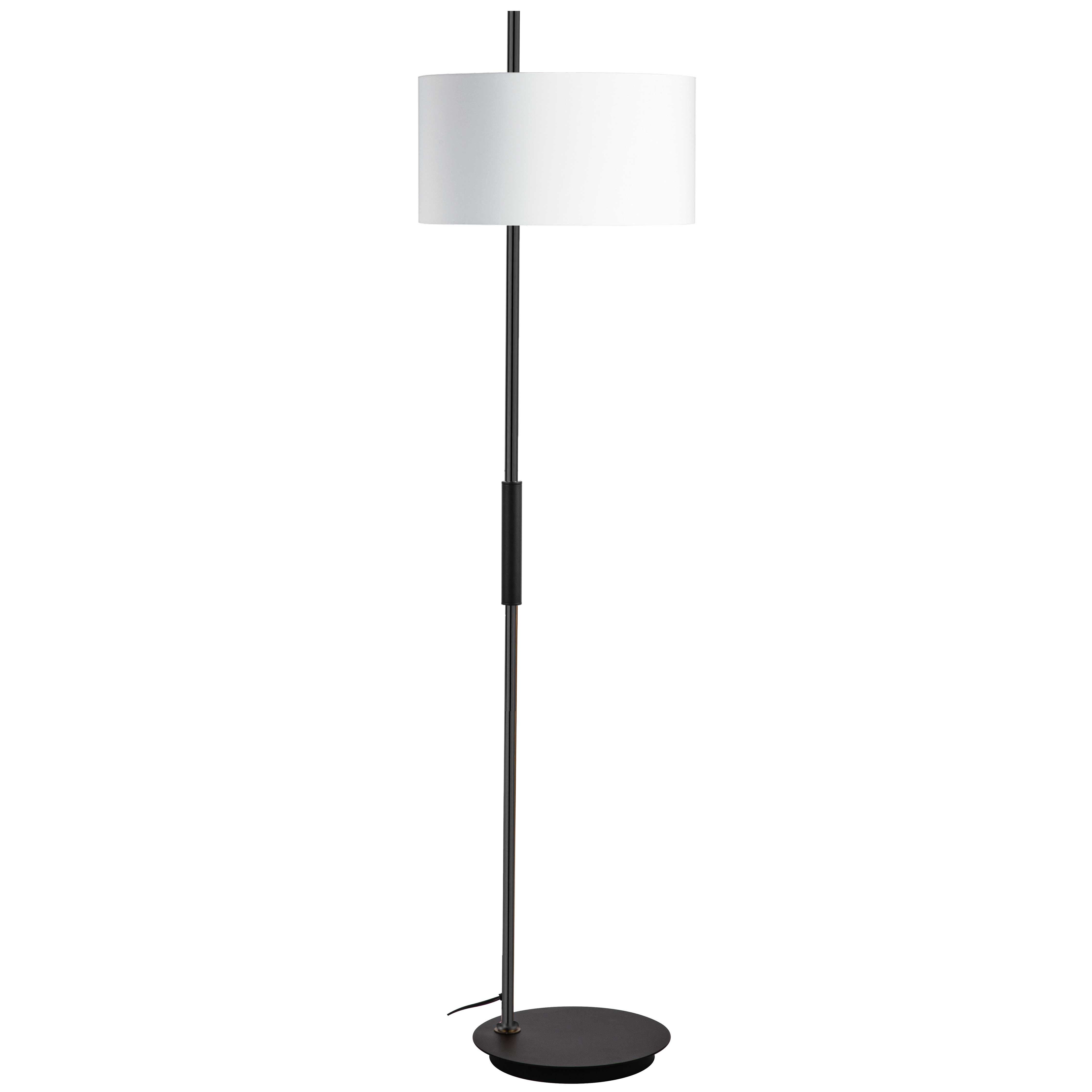 1LT Incandescent Table Lamp, MB w/ WH Shade