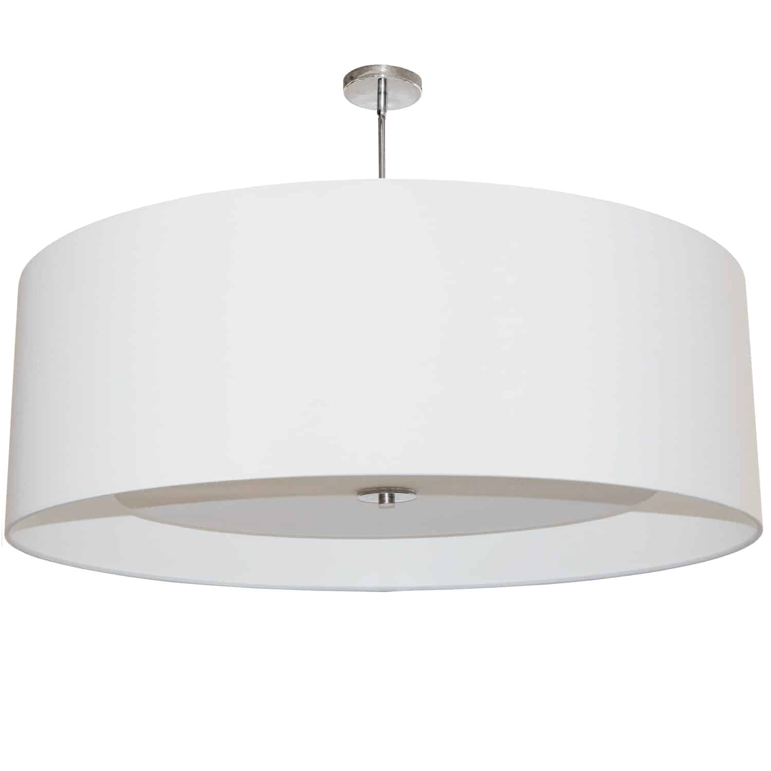 4 Light Helena Pendant Polished Chrome White with White Diffuser 