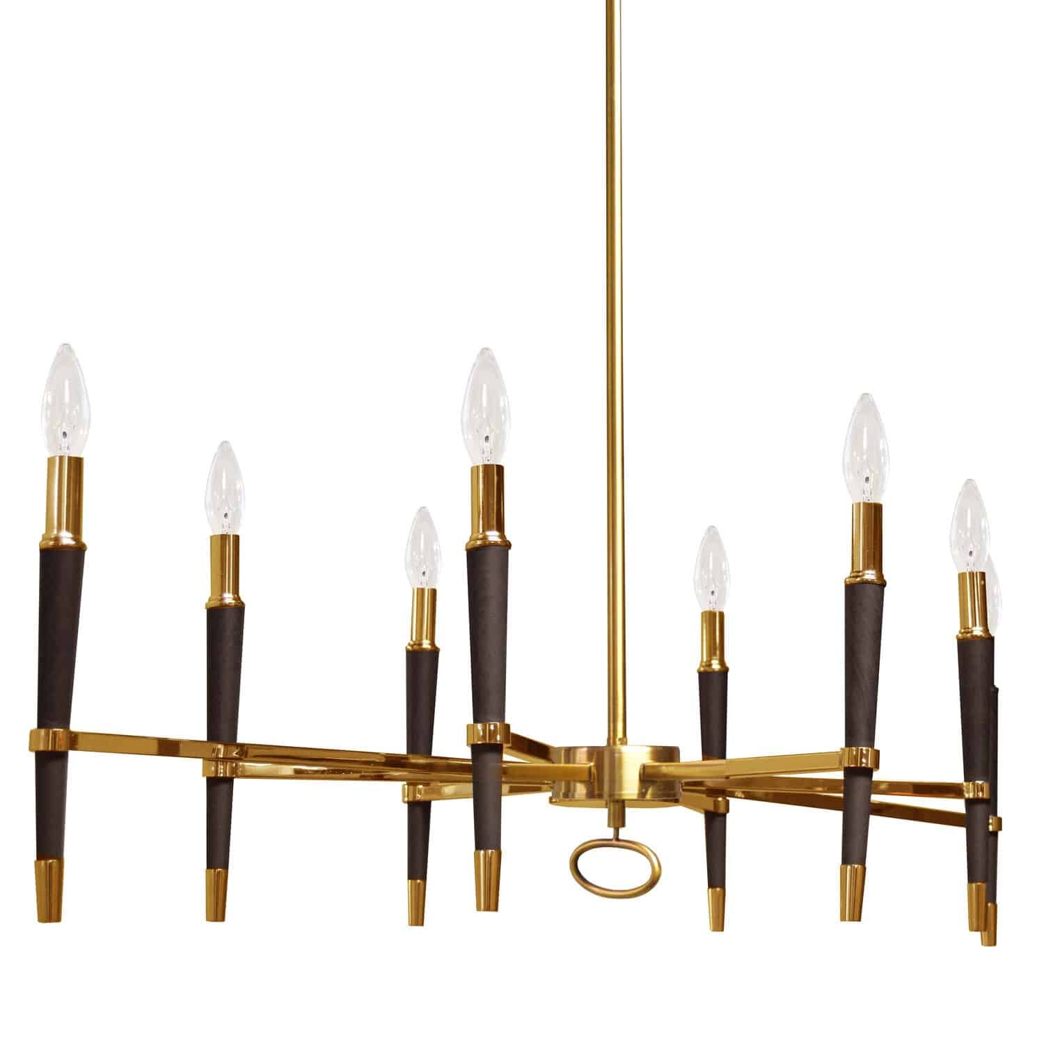 Combining elements of both traditional and modern styles, the Langford family of lighting is boldly understated. Sophisticated and versatile, it's available in configurations to suit any size space. The horizontal or compact chandelier frame is crafted in metal, with a choice of finishes contrasting the arms of the design. The lights are set vertically, with traditional flame-like bulbs. An optional fabric shade creates a more subtle glow. There's a Langford light that's perfect for your mid-century to contemporary dining room, living room or kitchen.