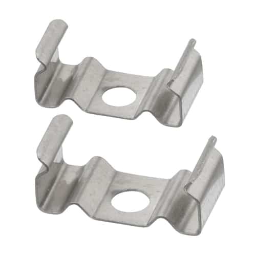 Surface Mounting Clip for Aluminum Extrusions. Two per Package.