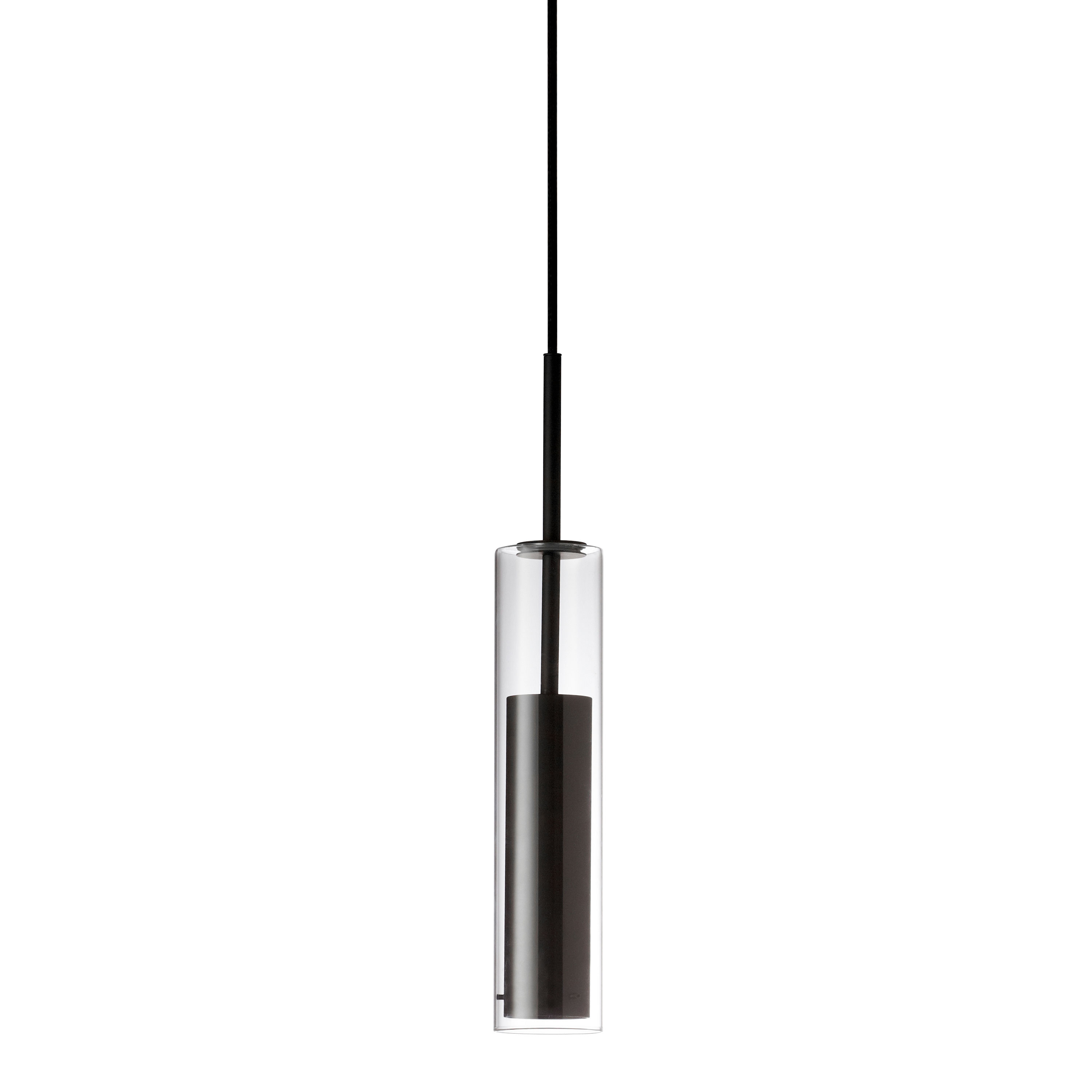 Luna lighting creates a focal point of modern design wherever you place it in your home. Its smooth, sleek lines will blend with any modern or contemporary design schemes, including minimalist décor. The metal frame drops to a cylindrical housing for the lighting, effectively encased in a clear class cylindrical housing. Optional metal finishes allow you to create looks from sleek to dramatically stylish. Luna lighting, with its elegant yet modest profile, is perfect for hallways, kitchen and dining rooms.