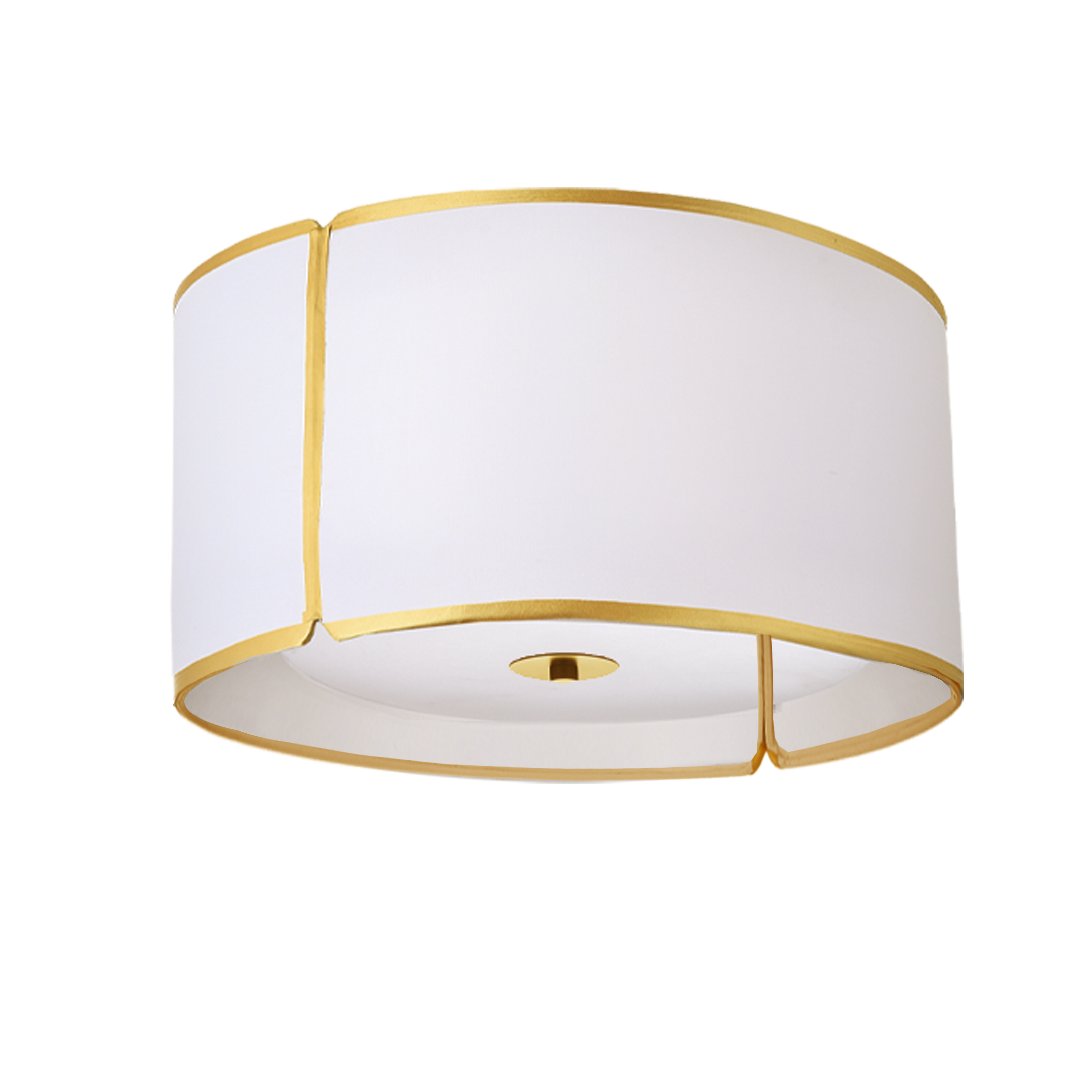 Fabric drum lighting offers a look that can't be ignored, but is simple enough to blend in with strong modern and contemporary décor schemes. Clean lines and an elegant shape give it a luxurious appeal. A simple metal drop and frame is dominated by a fabric drum shade in a Notched design with a strong linear appeal. Contrasting shade and metal frame create an airy look with dramatic appeal. With options and configurations that include pendant or flushed mount lighting, Notched Drum lighting is a fashionable way to unify the look of a modern home.