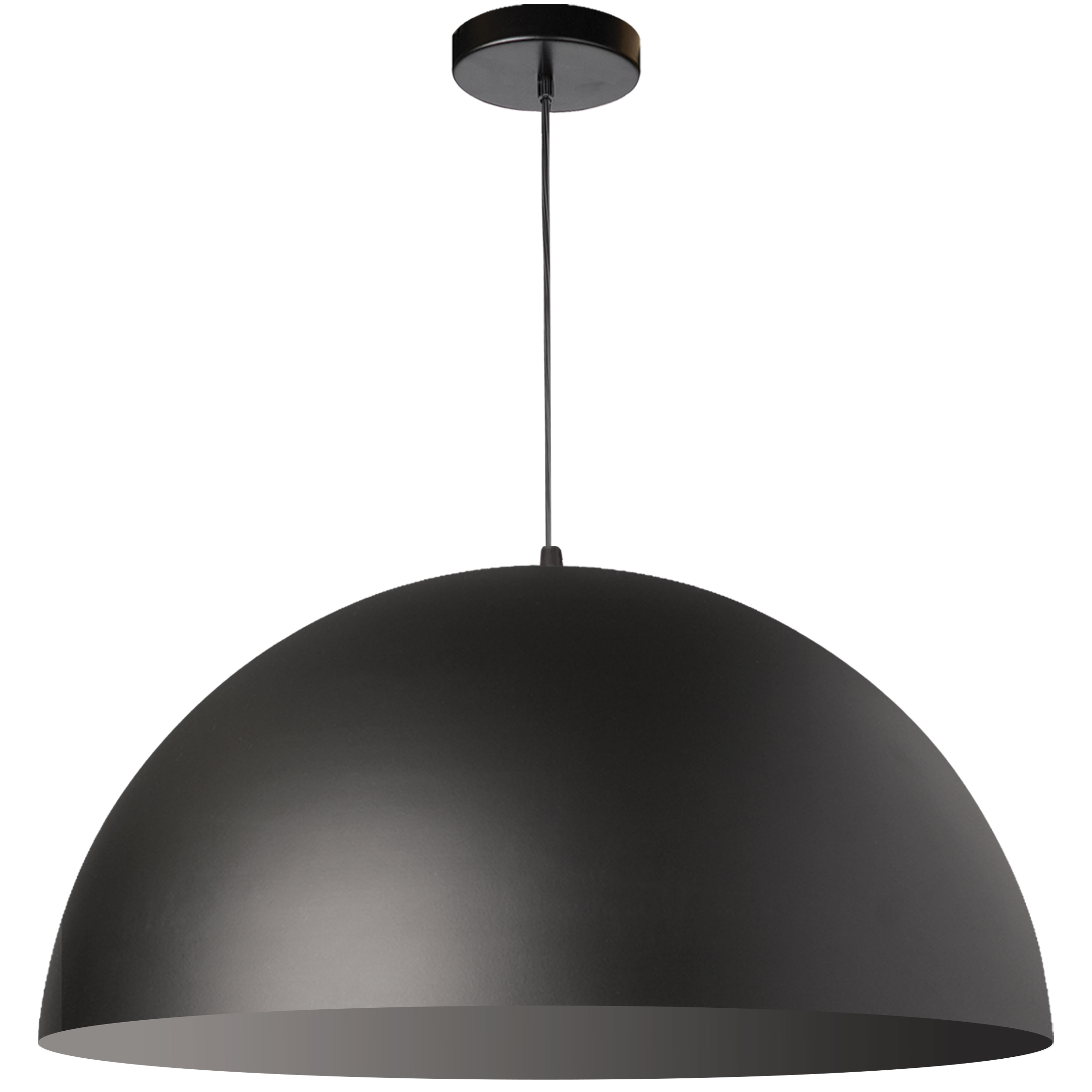 With a sleek yet substantial silhouette, the Ofelia family of lighting sports an iconic look that can work within the framework of mid-century to ultra-modern décors. Ofelia lighting adds clean lines and appealing curves that will enhance minimalist and modern furnishings. The all metal design drops to a dome shade, with color options that include monochromatic as well as contrasting inner and outer finishes. It's a sturdy design, offering bright illumination as well as style. Ofelia lighting will add a nice contrast to the smooth surfaces of a kitchen, and add an artistic presence to a foyer or main hallway.