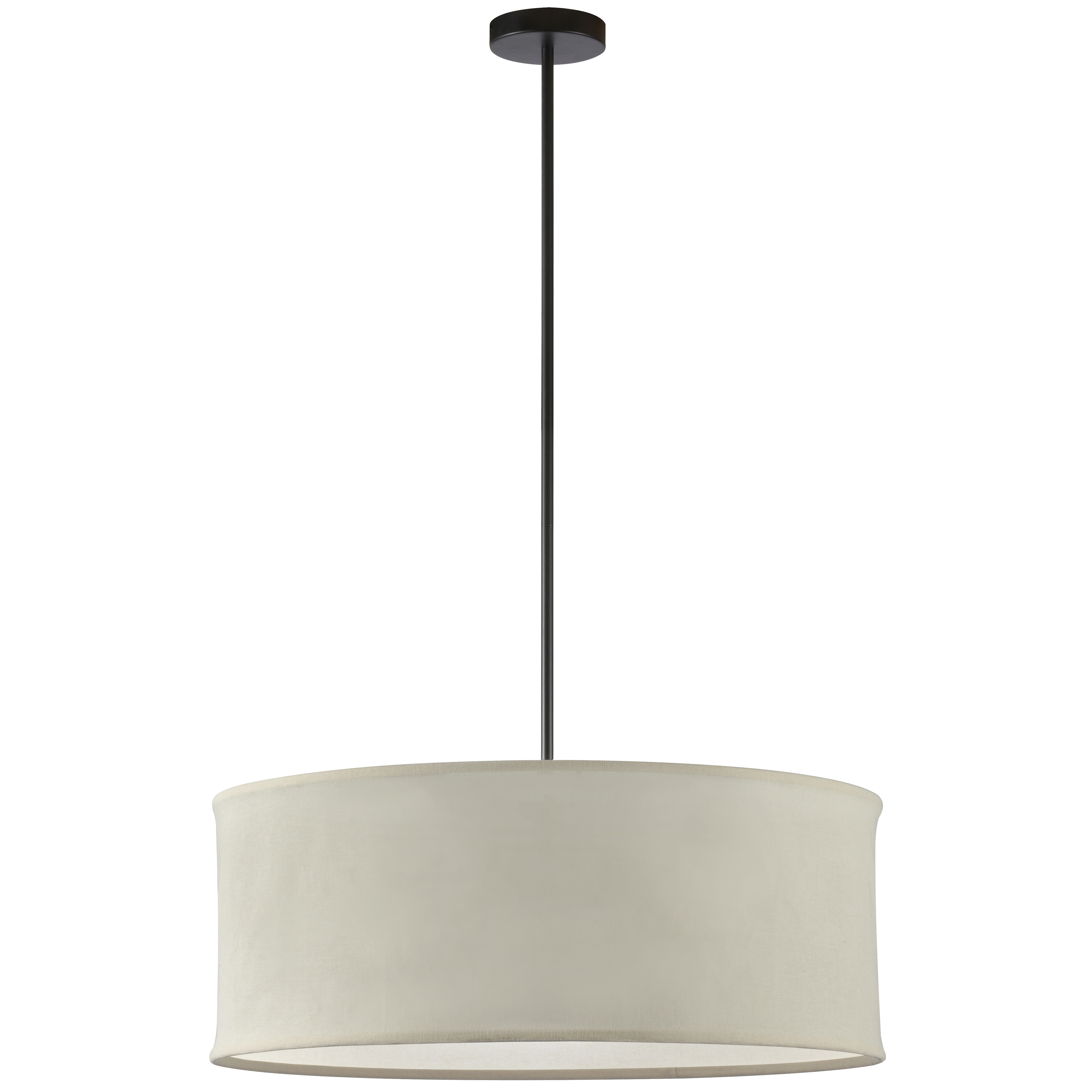 The classic drum gets a stylish update in the Philis family of lighting. With options in elegant neutral colors, Philis lighting has a timeless quality and appeal. The frame in stylish black features a straight drop to a fabric drum shade in your choice of neutrals with a slim horizontal profile. What sets Philis lighting apart is a beveled edge at the top and bottom of the drum, with a slightly tapered silhouette. It gives the Philis family of lighting an ageless appeal that will easily blend into virtually any décor scheme.