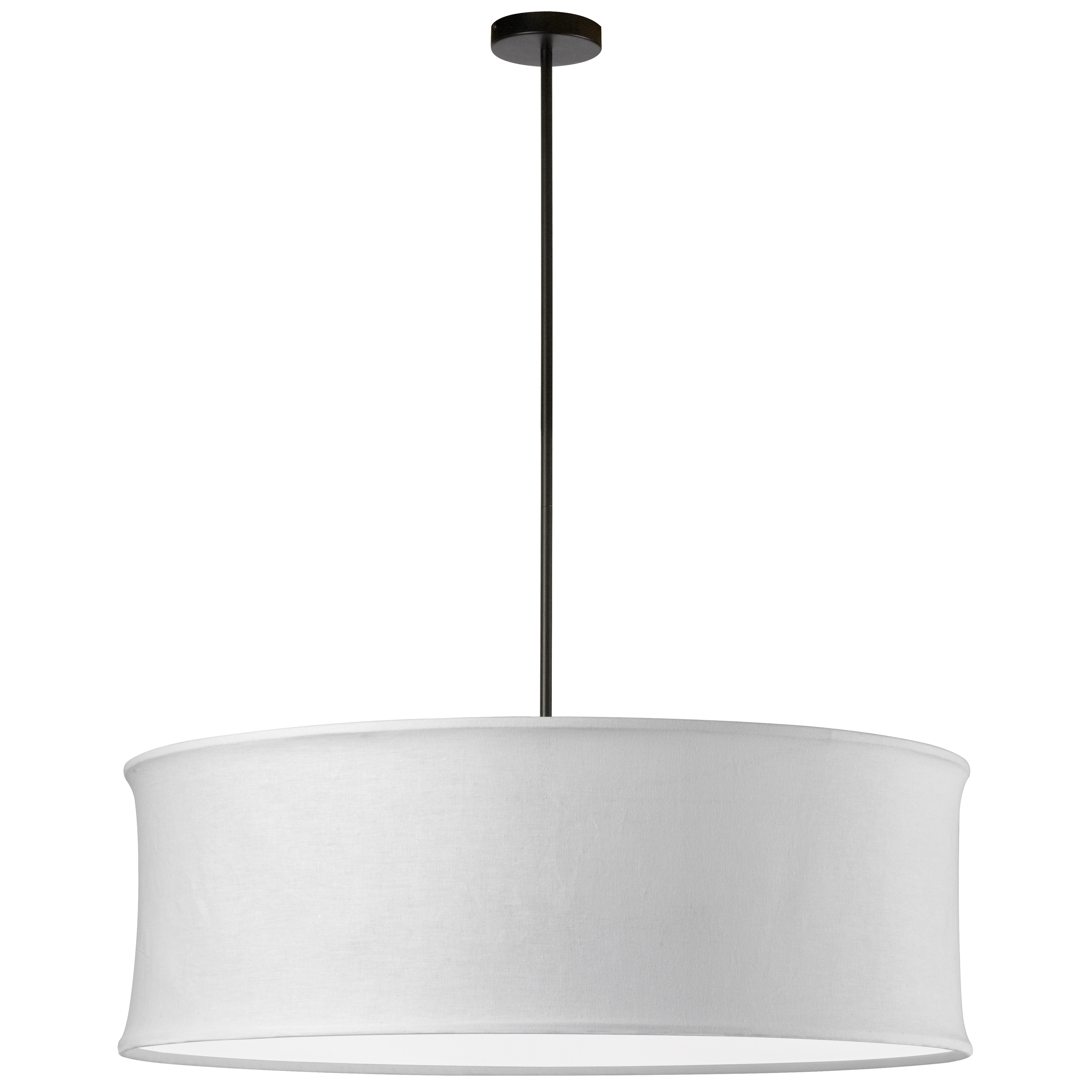 The classic drum gets a stylish update in the Philis family of lighting. With options in elegant neutral colors, Philis lighting has a timeless quality and appeal. The frame in stylish black features a straight drop to a fabric drum shade in your choice of neutrals with a slim horizontal profile. What sets Philis lighting apart is a beveled edge at the top and bottom of the drum, with a slightly tapered silhouette. It gives the Philis family of lighting an ageless appeal that will easily blend into virtually any décor scheme.