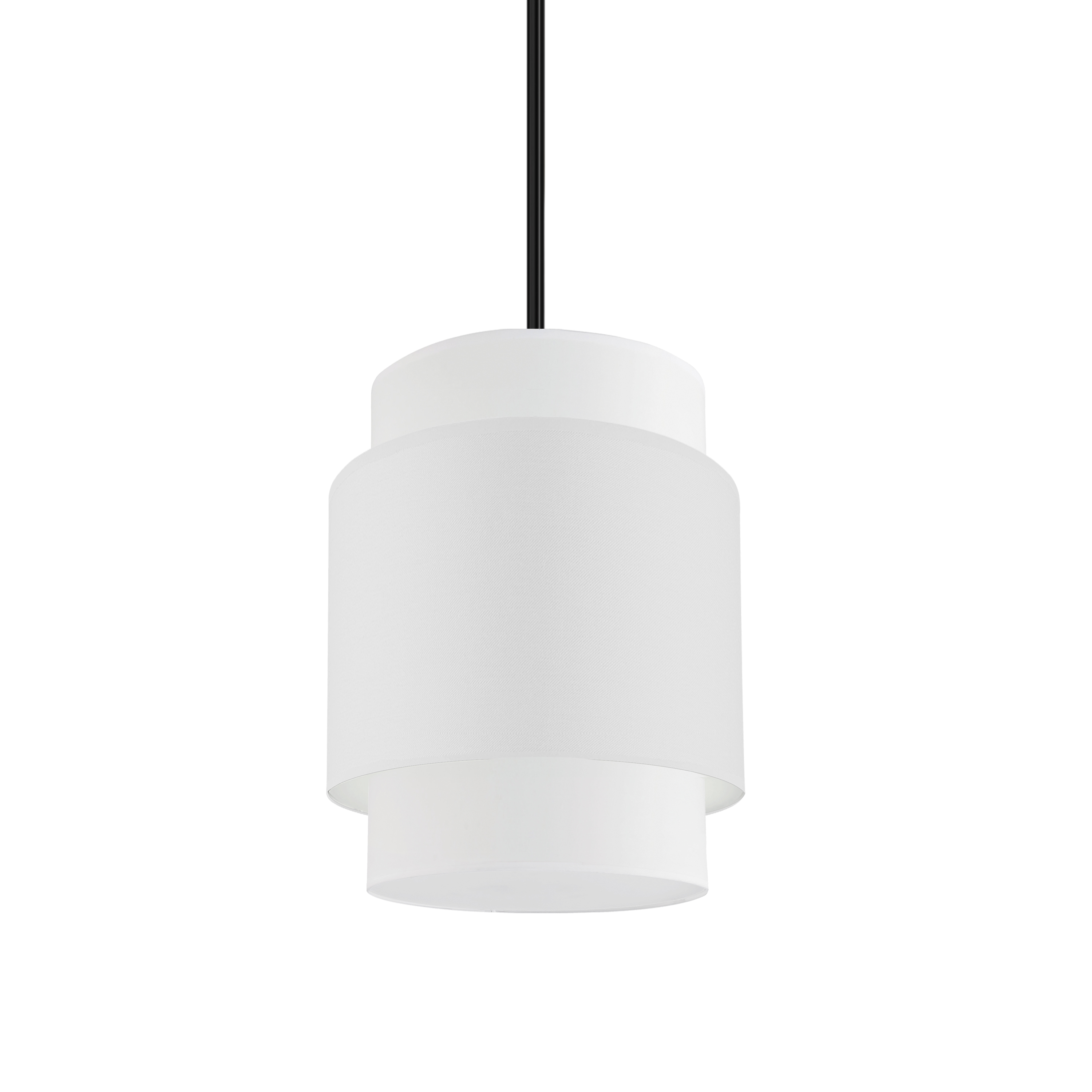 Add a pop of artisan-style allure to your home with the Priya family of lighting. With its multi-dimensional construction, it creates curves and textural interest in contemporary or minimalist design schemes. From a simple drop, the design is constructed with overlapping fabric drum shades. Color options include subtle monochromatic as well as contrasting configurations for added eye appeal. The effect is simple, yet stylish, and suitable for living or dining rooms, kitchens and hallways.