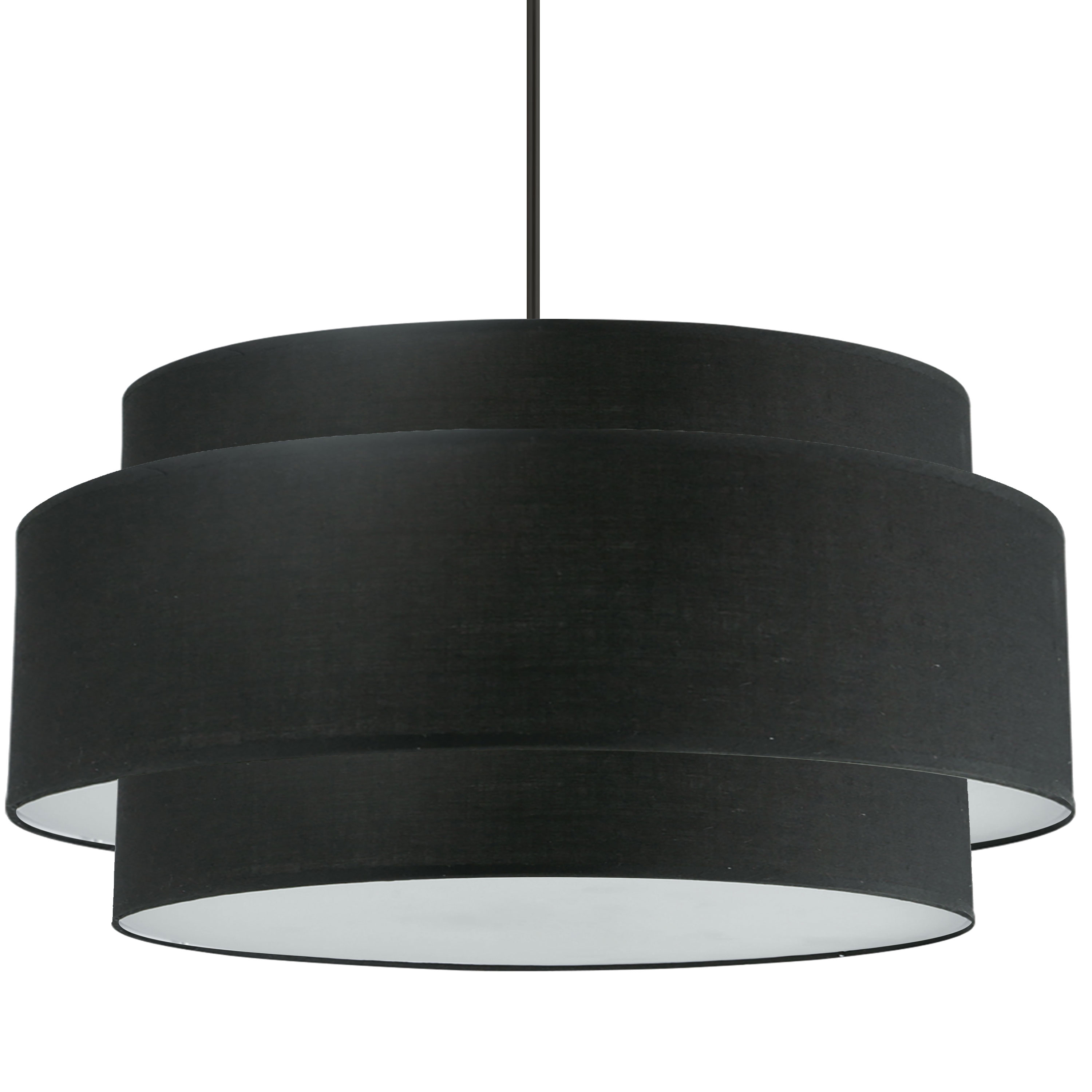 Add a pop of artisan-style allure to your home with the Priya family of lighting. With its multi-dimensional construction, it creates curves and textural interest in contemporary or minimalist design schemes. From a simple drop, the design is constructed with overlapping fabric drum shades. Color options include subtle monochromatic as well as contrasting configurations for added eye appeal. The effect is simple, yet stylish, and suitable for living or dining rooms, kitchens and hallways.