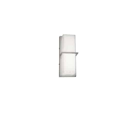 LED Wall Sconce Polished Chrome White Cased Glass