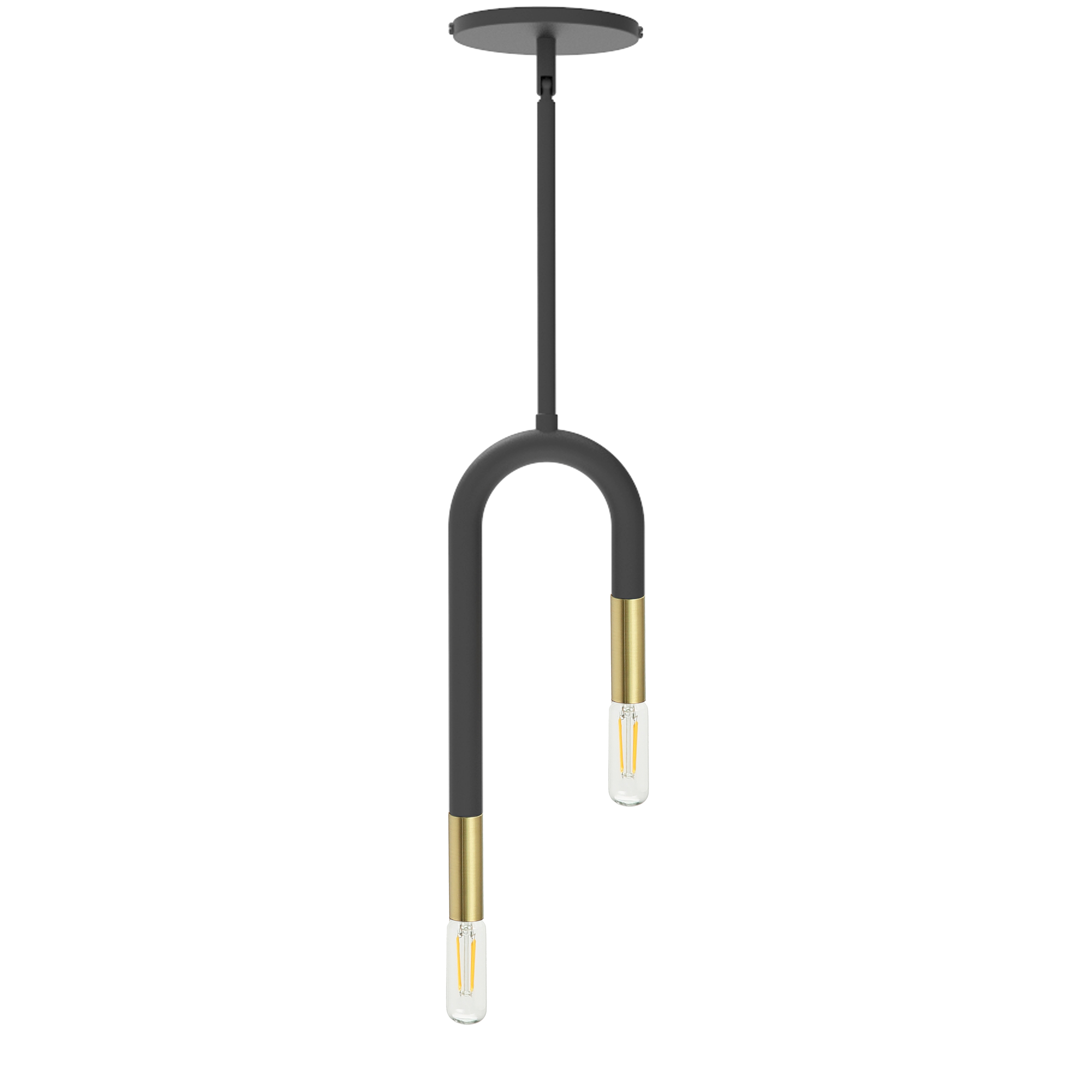 The Wand family of lighting is based on a beautifully simple concept  classic linear design. The look is modern, but with a nod to the traditional motifs of mid-century modernism and even early 20th century forms. The frame is crafted in metal with either straight or elegantly curved arms in stylish matte black finish with optional aged brass accents. It's a look with inherent drama and adds a note of undeniable luxury to your fashionable modern neutrals or bright palette. Wand lighting is versatile, and suitable for most rooms of your home from the foyer to bedroom.